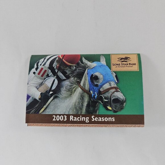 2003 Lone Star Park Racing Seasons Schedule Collectors Brochure - Picture 1 of 4